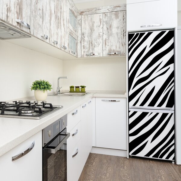 Nálepka tapeta lednička do domu Zebra pozadí FridgeStick-70x190-f-89914611