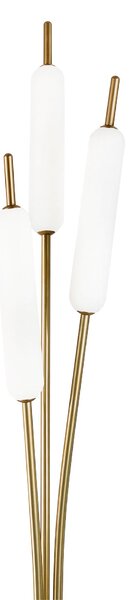 Il Fanale 285.04.ON Typha, stojící lampa z mosazi a skla, 42W LED 2700K, prům. 35cm