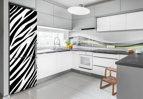 Nálepka tapeta lednička do domu Zebra pozadí FridgeStick-70x190-f-89914611