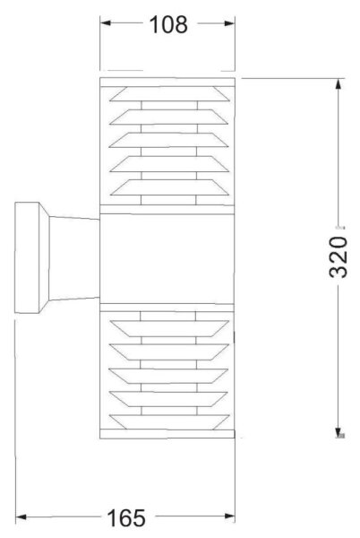 Maytoni O576WL-02GR - Venkovní nástěnné svítidlo BRONX 2xE27/60W/230V IP54 antr