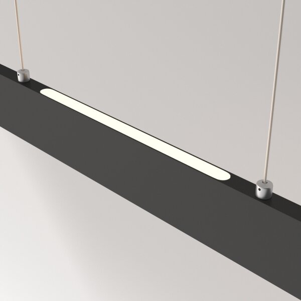 Maytoni P010PL-L30B4K- LED Lustr na lanku STEP LED/30W/230V 4000K 118,5 cm černá