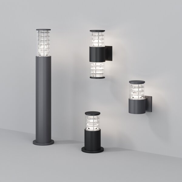 Maytoni O576WL-02GR - Venkovní nástěnné svítidlo BRONX 2xE27/60W/230V IP54 antr