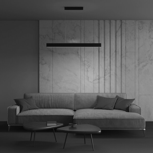 Maytoni P010PL-L30B4K- LED Lustr na lanku STEP LED/30W/230V 4000K 118,5 cm černá