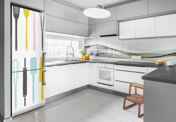 Nálepka tapeta na ledničku Kuchyňské náčiní FridgeStick-70x190-f-90233815