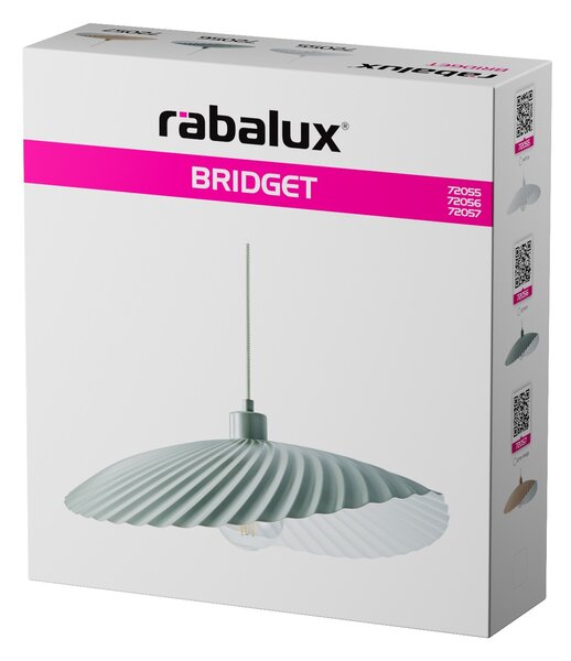 Rabalux BRIDGET závěsný lustr, bílá barva, průměr 47 cm