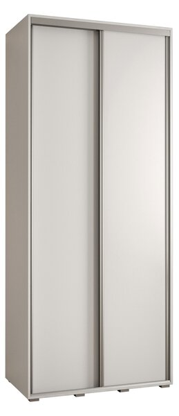 Šatní skříň ASIRI 1 - 120/45 cm, bílá / stříbrná