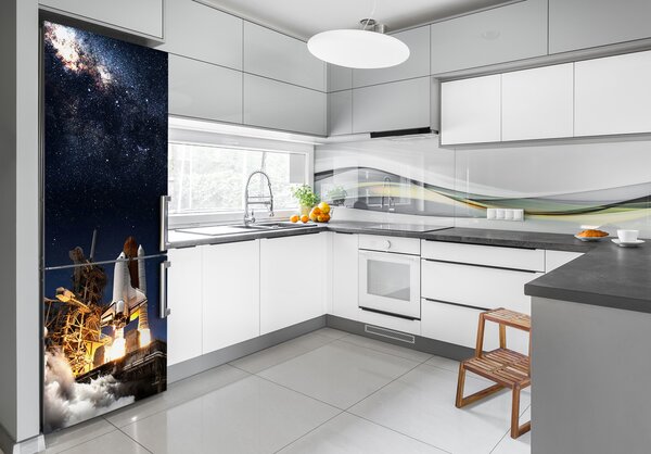 Tapeta na ledničku na výměr Startující raketa FridgeStick-70x190-f-90326032