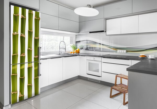 Nálepka fototapeta na ledničku Bambus FridgeStick-70x190-f-90591084