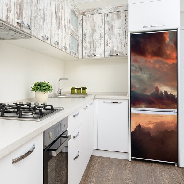 Nálepka na ledničku Západ slunce hory FridgeStick-70x190-f-90609919