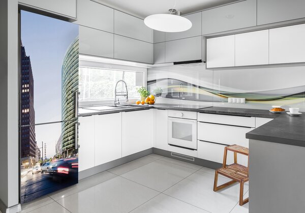 Samolepící nálepka na ledničku Mrakodrapy FridgeStick-70x190-f-90467126