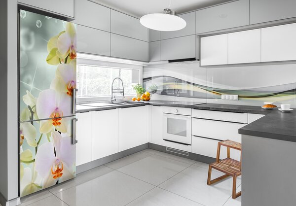 Nálepka fototapeta na ledničku Orchidej FridgeStick-70x190-f-91133337