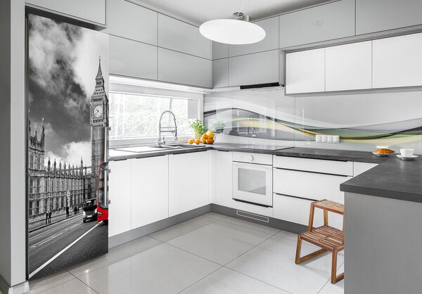 Samolepící nálepka na ledničku Big Ben Londýn FridgeStick-70x190-f-90714512