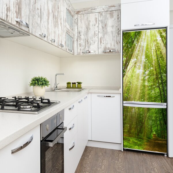 Nálepka tapeta na ledničku Stezka v lese FridgeStick-70x190-f-91261550