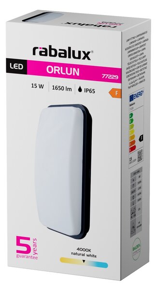 Rabalux ORLUN LED venkovní nástěnné svítidlo 77229, 15W IP65