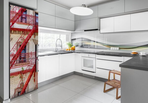 Tapeta nálepka na ledničku Italský dům FridgeStick-70x190-f-91260609