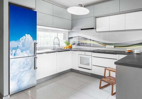 Nálepka tapeta na ledničku Let nad mraky FridgeStick-70x190-f-91685185