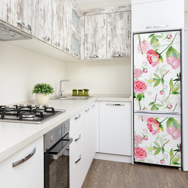 Fototapeta na ledničku Růže a pivoňky FridgeStick-70x190-f-91564586