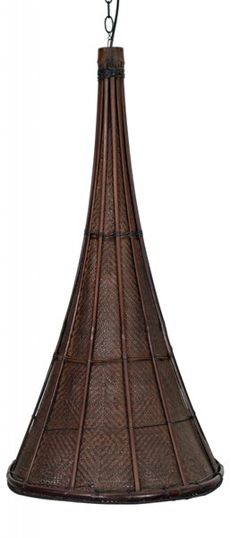 Proutěné stínidlo, starý koš na sběr čaje, průměr 45cm, délka 90cm