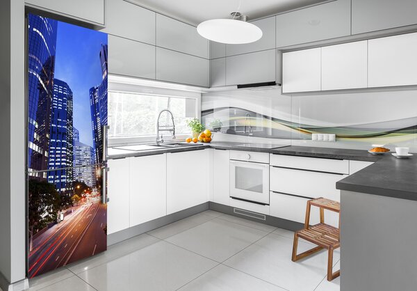 Samolepící nálepka na ledničku Mrakodrapy FridgeStick-70x190-f-91463314