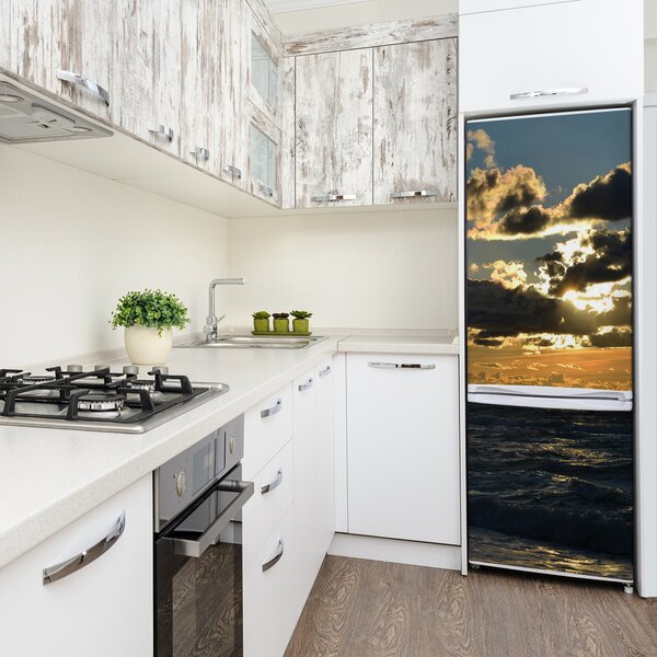 Nálepka na ledničku Západ slunce moře FridgeStick-70x190-f-91456037