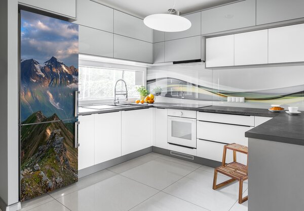 Nálepka tapeta na ledničku Horské vrcholky FridgeStick-70x190-f-91952408