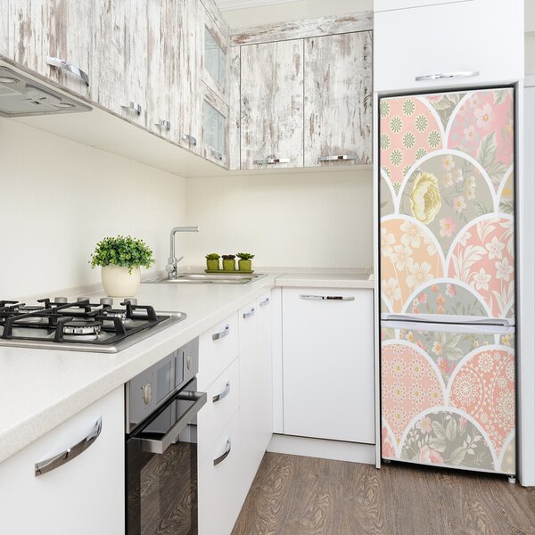 Fototapeta na ledničku Květinový vzor FridgeStick-70x190-f-91690336