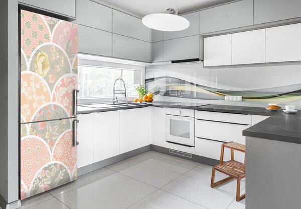 Fototapeta na ledničku Květinový vzor FridgeStick-70x190-f-91690336