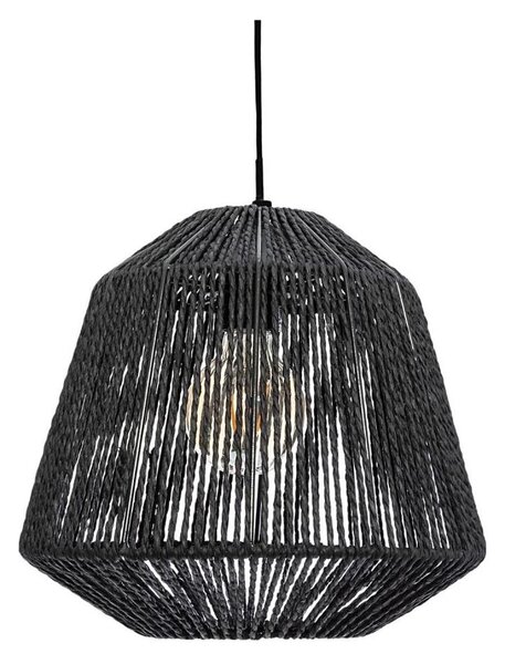 Atmosphera - Lustr na lanku JILY 1xE27/40W/230V juta černá