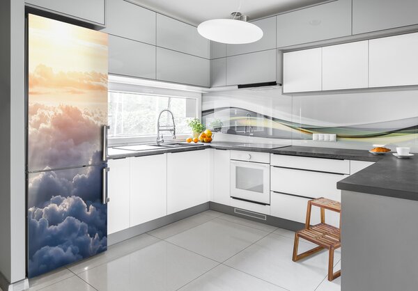 Nálepka tapeta na ledničku Let nad mraky FridgeStick-70x190-f-92314330