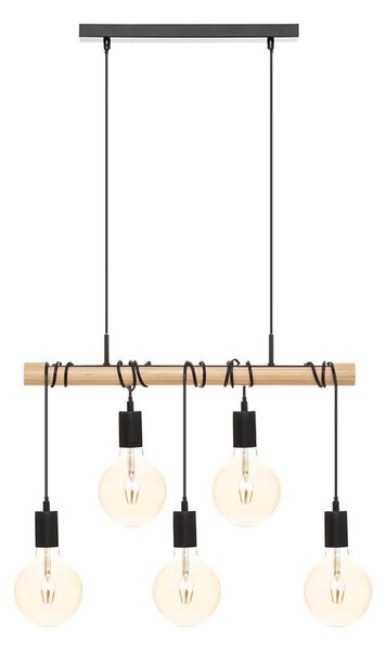 Atmosphera - Lustr na lanku JAKE 5xE27/40W/230V borovice