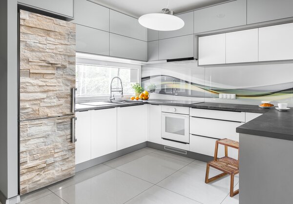 Nálepka tapeta na ledničku Zděná zeď FridgeStick-70x190-f-92760145