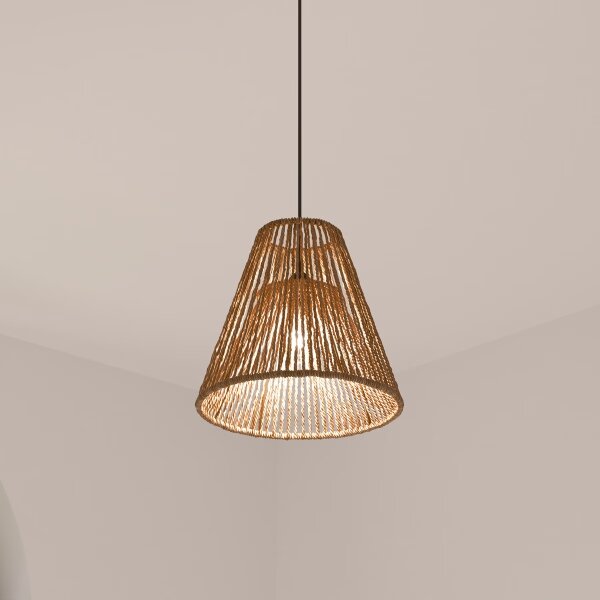 Atmosphera - Lustr na lanku GIADA 1xE27/40W/230V juta
