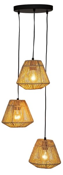Atmosphera - Lustr na lanku JILY 3xE27/40W/230V juta