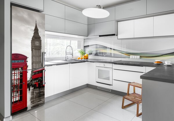 Samolepící nálepka na ledničku Big Ben Londýn FridgeStick-70x190-f-92717556