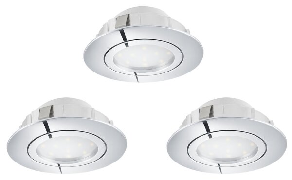 Eglo 78761 - SADA 3x LED Stmívatelné podhledové svítidlo PINEDA LED/6W/230V