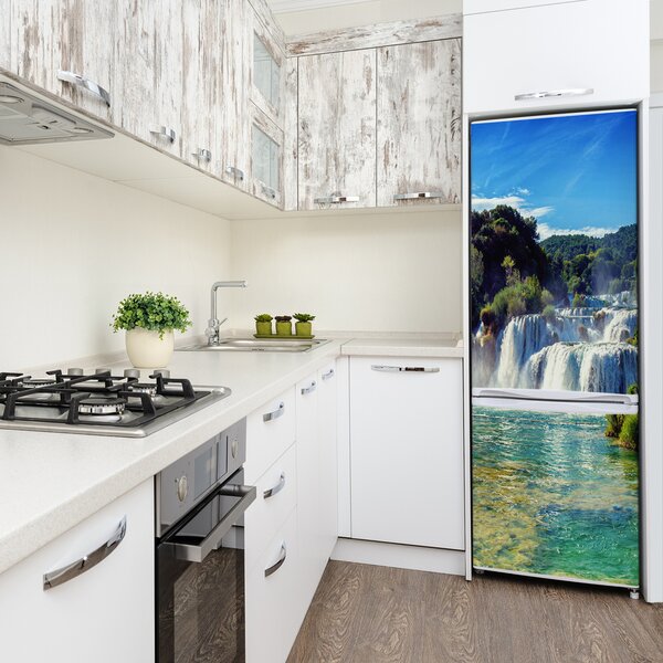 Nálepka tapeta na ledničku Vodopád Krka FridgeStick-70x190-f-92934711