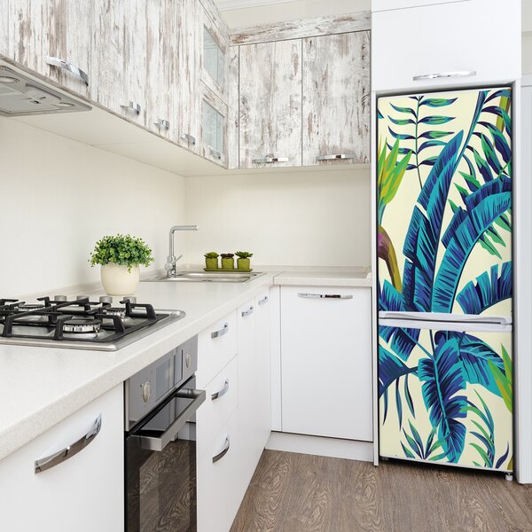 Fototapeta na ledničku Tropické listí FridgeStick-70x190-f-93400481