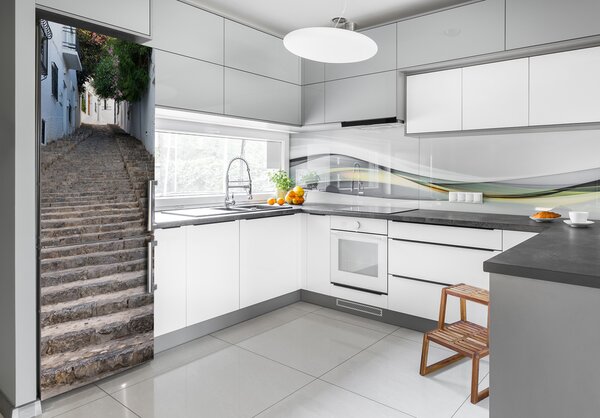 Tapeta na ledničku Kamenné schody FridgeStick-70x190-f-93287021