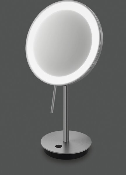 Zack 40141 Kosmetické zrcátko Alona s LED podsvícením leštěná oce