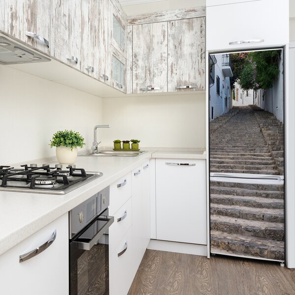 Tapeta na ledničku Kamenné schody FridgeStick-70x190-f-93287021