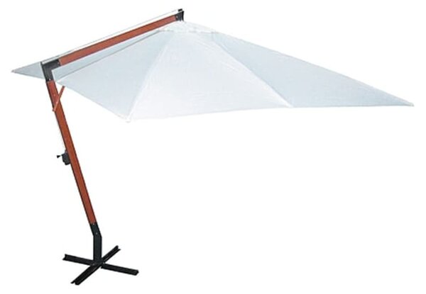 Slunečník 300 x 400 cm bílý