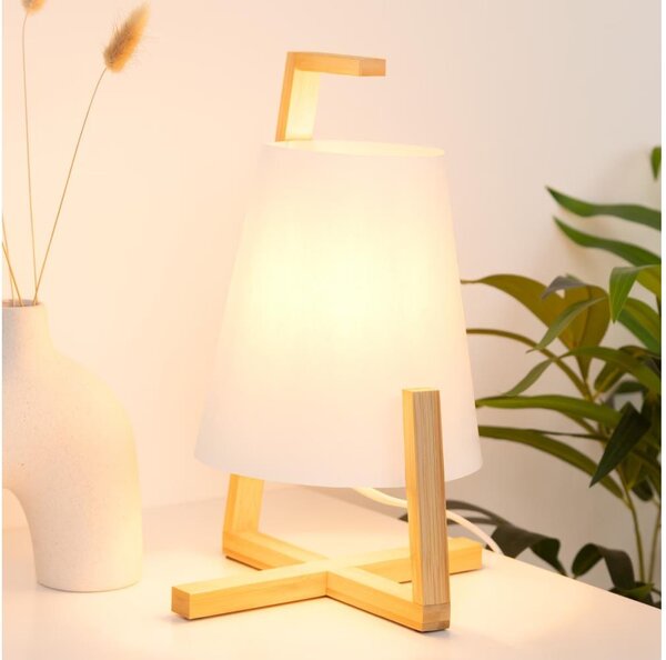 Atmosphera - Stolní lampa GONG 1xE14/40W/230V bambus