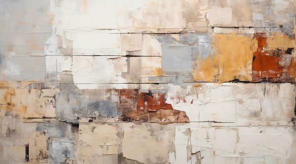 MALBA NA PLÁTNĚ, abstraktní, 180/100 cm - Obrazy na plátně