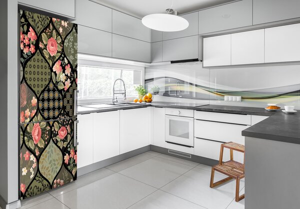 Fototapeta na ledničku Květinový vzor FridgeStick-70x190-f-94317778