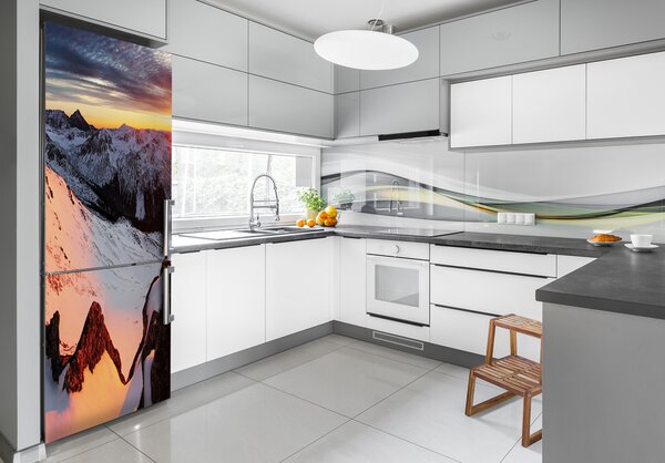 Foto nálepka skin lednička Hory zima FridgeStick-70x190-f-94339493
