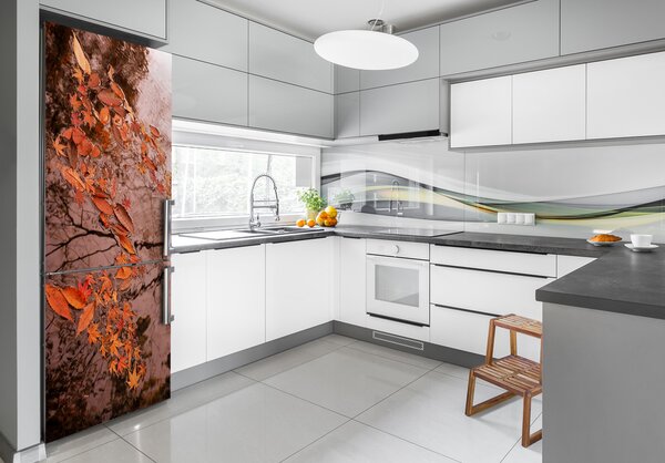 Nálepka fototapeta Podzimní listí FridgeStick-70x190-f-94898362