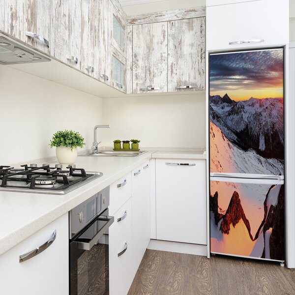Foto nálepka skin lednička Hory zima FridgeStick-70x190-f-94339493
