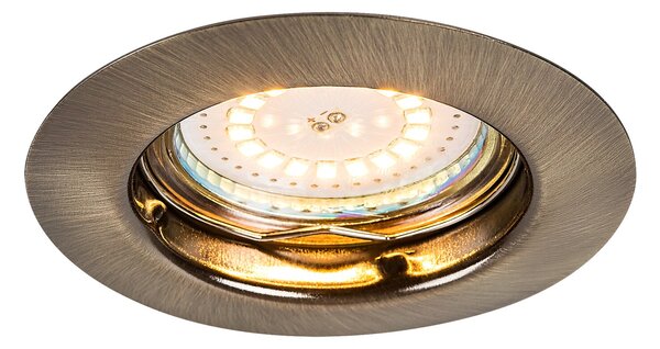 Rabalux LED zápustné bodové svítidlo Lite 3x3W | 720lm | 3000K | IP40 - set 3 svítidel, bronz