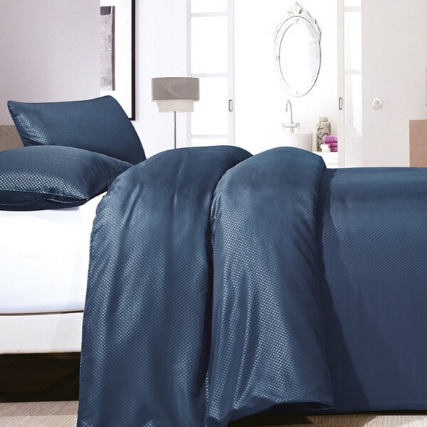 Zensation Povlečení Satin Point Navy 140x200/220,60x70cm