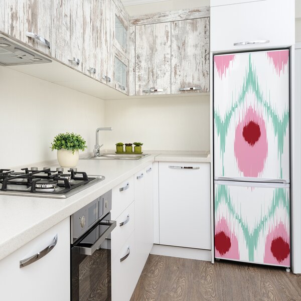 Nálepka tapeta lednička do domu Paví vzor FridgeStick-70x190-f-94714331